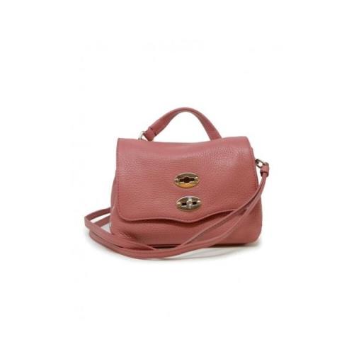 Zanellato Rosa Läderhandväska Aw24 Pink, Dam