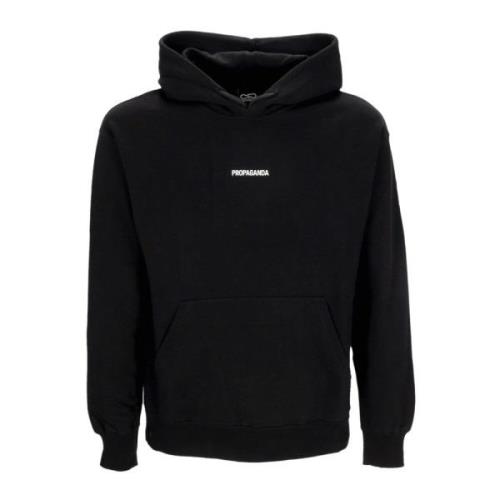 Propaganda Svart Lättvikts Huva Bandana Hoodie Black, Herr