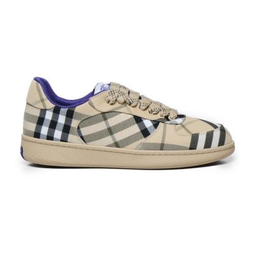 Burberry Vintage Check Sneakers med Gummisula Beige, Herr