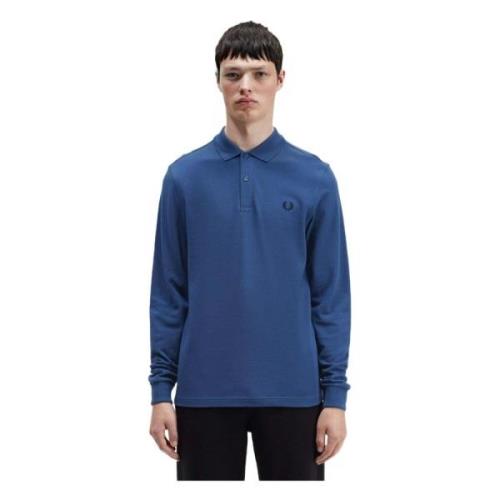 Fred Perry M6006 Långärmad Piké Blue, Herr