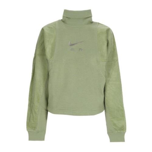 Nike Hög Hals Corduroy Fleece Top Green, Herr