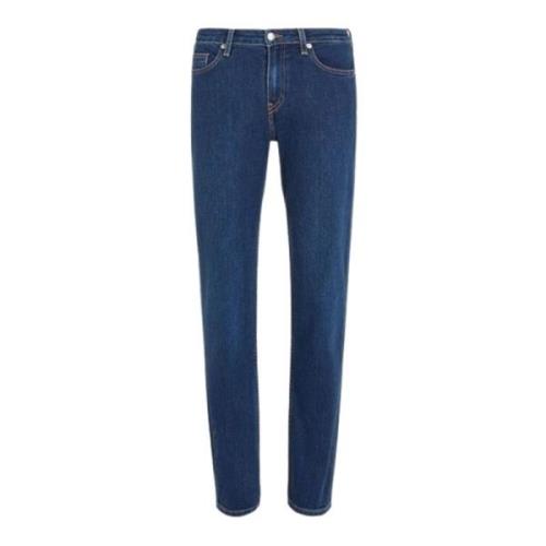 Tommy Hilfiger Klassiska Straight Jeans för Kvinnor Blue, Dam