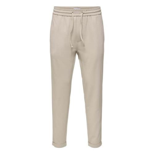 Only & Sons Linus Långbyxor Beige, Herr