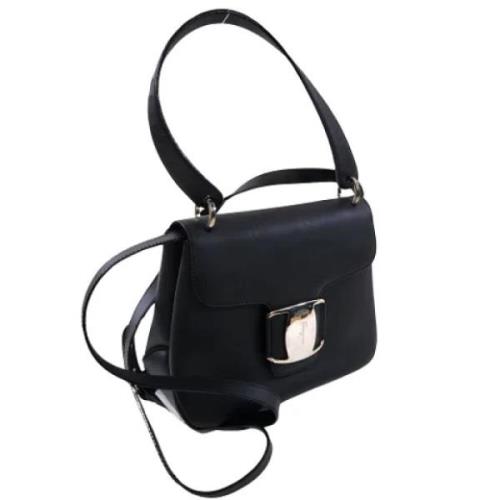 Salvatore Ferragamo Pre-owned Pre-owned Laeder crossbodyvskor Black, D...