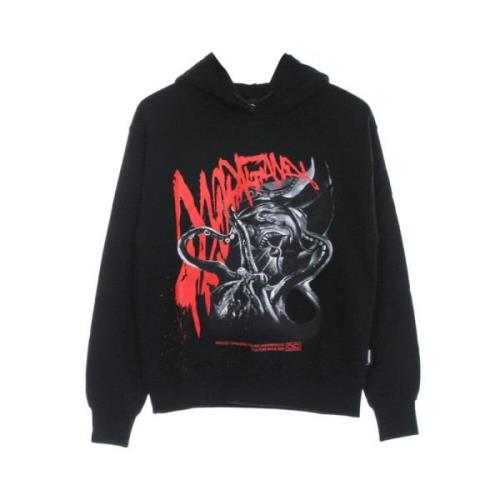 Propaganda Svart Tentakler Hoodie Lätt Sweatshirt Black, Herr