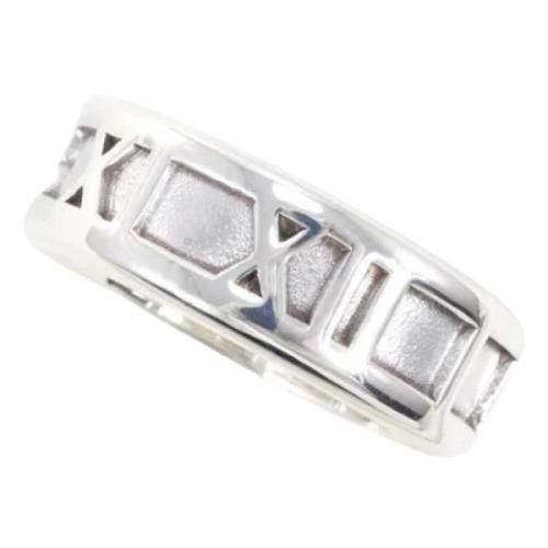 Tiffany & Co. Pre-owned Pre-owned Silver ringar Gray, Dam