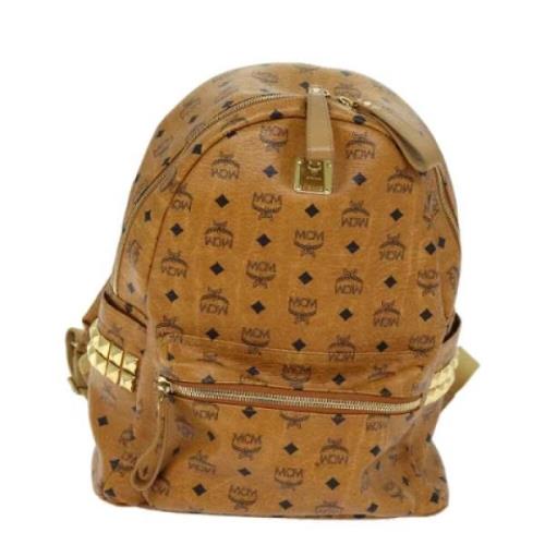 MCM Pre-owned Pre-owned Canvas ryggsckar Brown, Dam