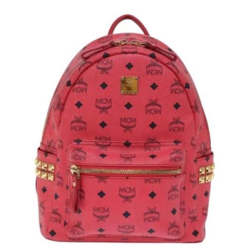 MCM Pre-owned Pre-owned Canvas ryggsckar Pink, Dam