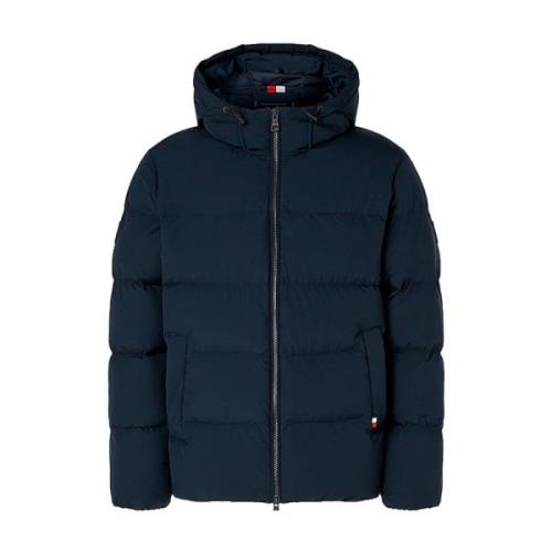 Tommy Hilfiger Stilig Dunjacka med Huva Blue, Herr