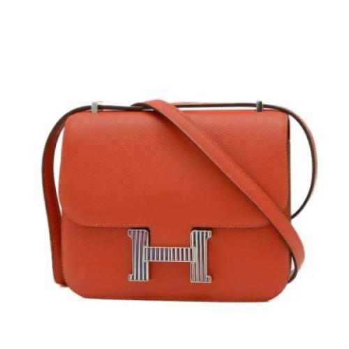 Hermès Vintage Pre-owned Laeder crossbodyvskor Red, Dam