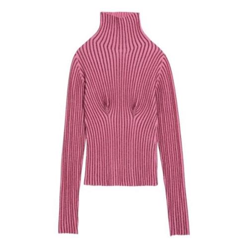 DES Phemmes Stilren Turtleneck Tröja Pink, Dam