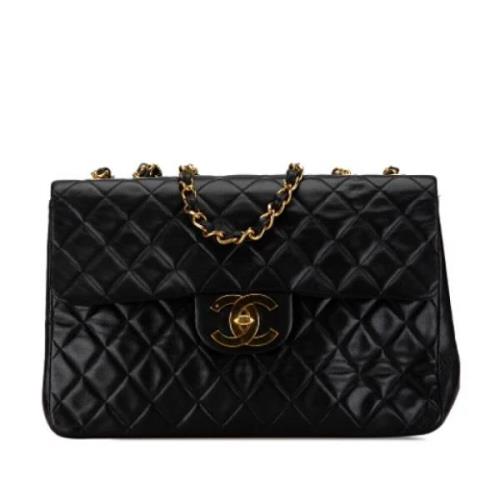 Chanel Vintage Pre-owned Laeder axelremsvskor Black, Dam