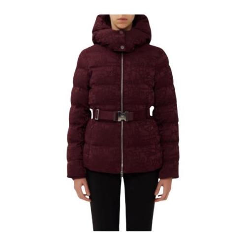 Elisabetta Franchi Bordeaux Kappor för Kvinnor Red, Dam