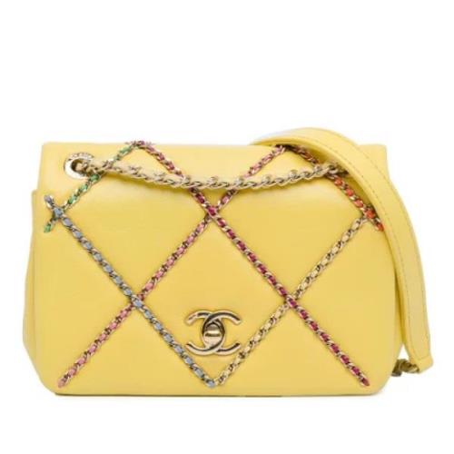 Chanel Vintage Pre-owned Laeder chanel-vskor Yellow, Dam