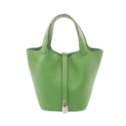 Hermès Vintage Pre-owned Laeder handvskor Green, Dam