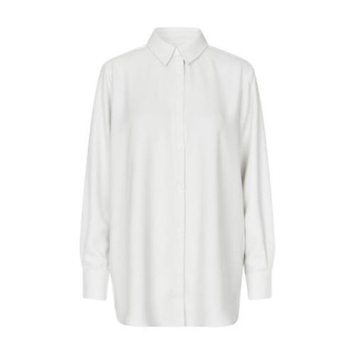 Modström Off white boucle blus Karter White, Dam