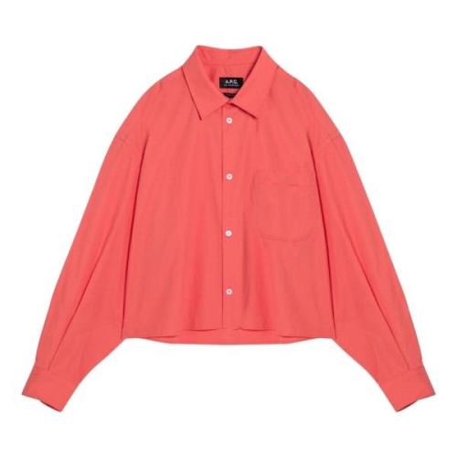 A.p.c. Långärmad skjorta Pink, Dam