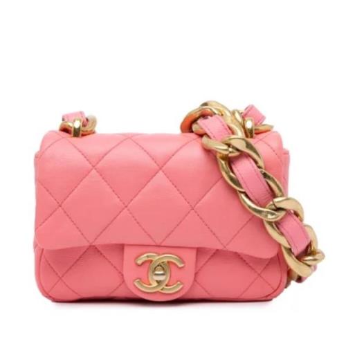 Chanel Vintage Pre-owned Laeder chanel-vskor Pink, Dam