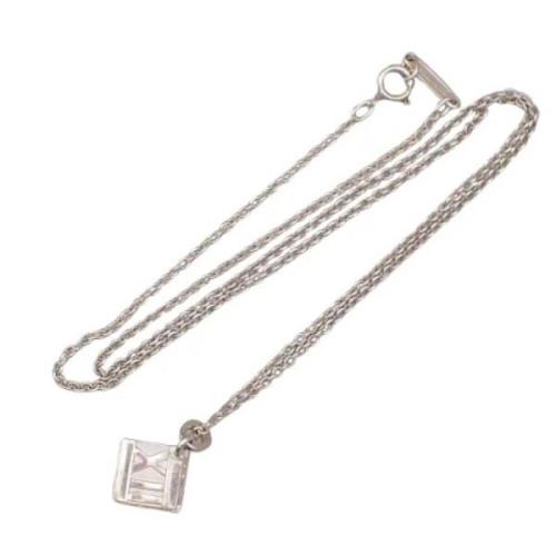 Tiffany & Co. Pre-owned Pre-owned Silver halsband Gray, Dam