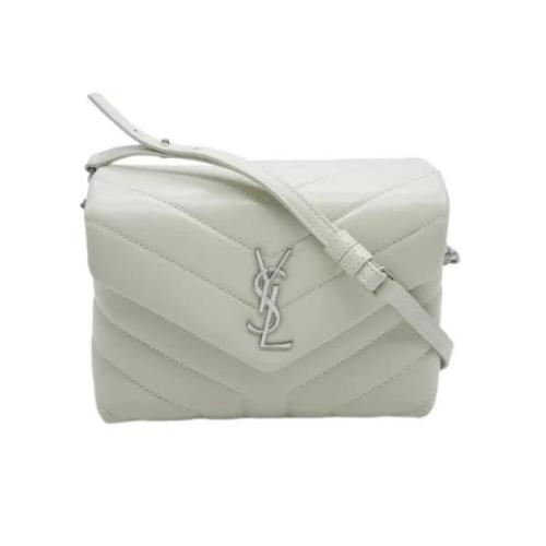 Yves Saint Laurent Vintage Pre-owned Laeder axelremsvskor White, Dam