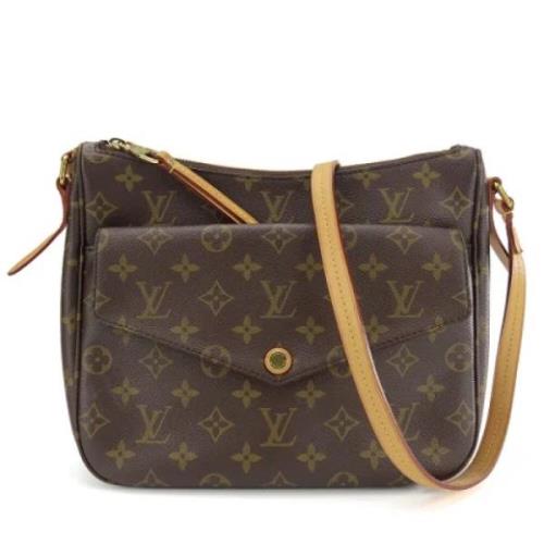 Louis Vuitton Vintage Pre-owned Tyg louis-vuitton-vskor Brown, Dam