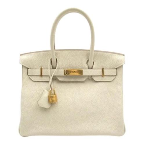 Hermès Vintage Pre-owned Laeder handvskor Beige, Dam