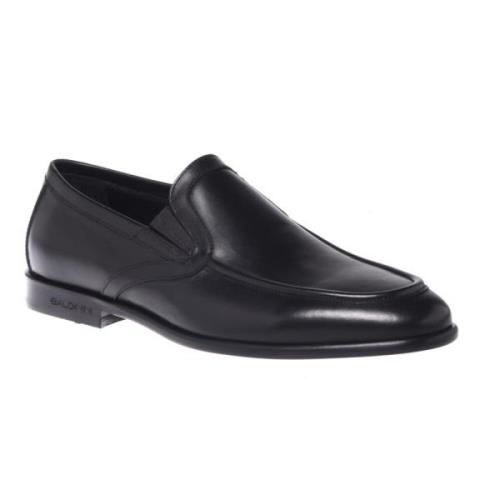 Baldinini Loafers in black leather Black, Herr