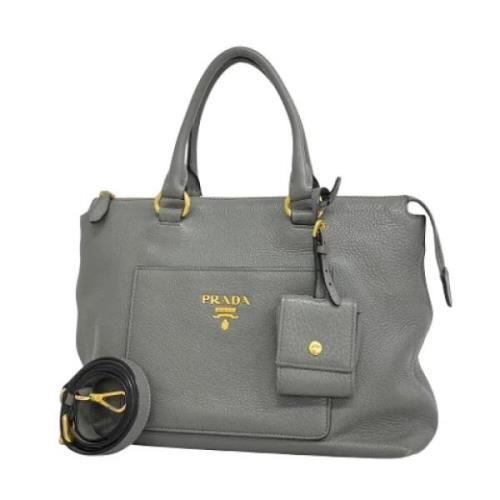 Prada Vintage Pre-owned Laeder prada-vskor Gray, Dam