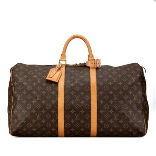 Louis Vuitton Vintage Pre-owned Canvas handvskor Brown, Dam