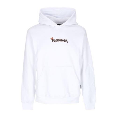 Propaganda Vit Prince Hoodie Långärmad Sweatshirt White, Herr