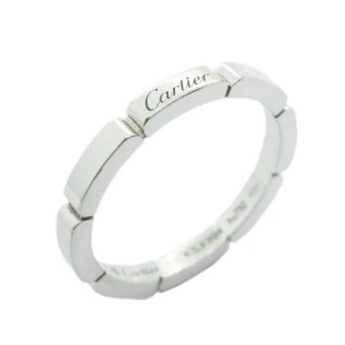 Cartier Vintage Pre-owned Vitt guld ringar Gray, Dam