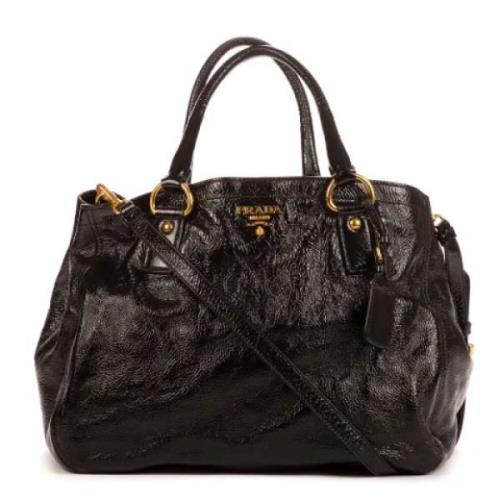 Prada Vintage Pre-owned Laeder handvskor Black, Dam