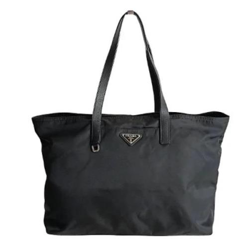 Prada Vintage Pre-owned Canvas prada-vskor Black, Dam