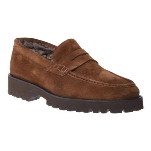 Baldinini Loafers in suede Brown, Herr