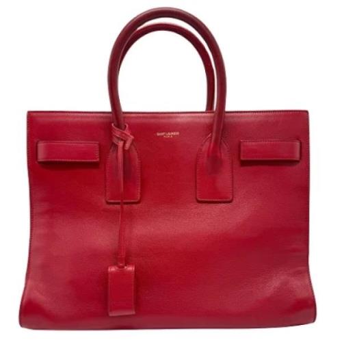 Yves Saint Laurent Vintage Pre-owned Laeder handvskor Red, Dam