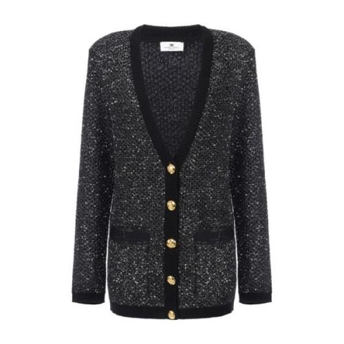 Elisabetta Franchi Cardigans Black, Dam