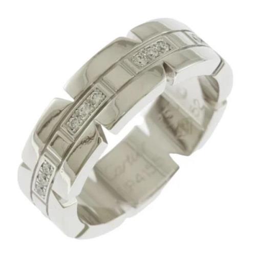 Cartier Vintage Pre-owned Vitt guld ringar Gray, Dam