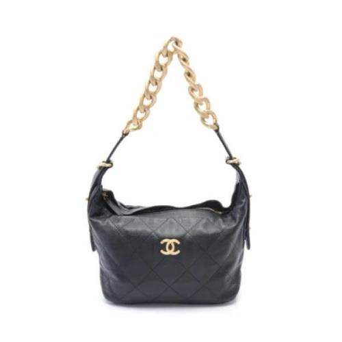 Chanel Vintage Pre-owned Laeder axelremsvskor Black, Dam