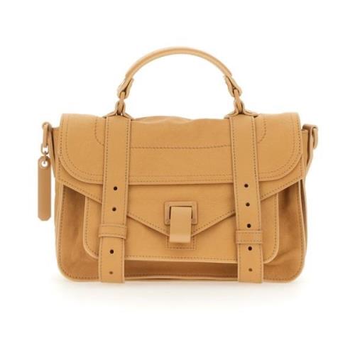 Proenza Schouler Mini Axelväska med Avtagbar Rem Beige, Dam