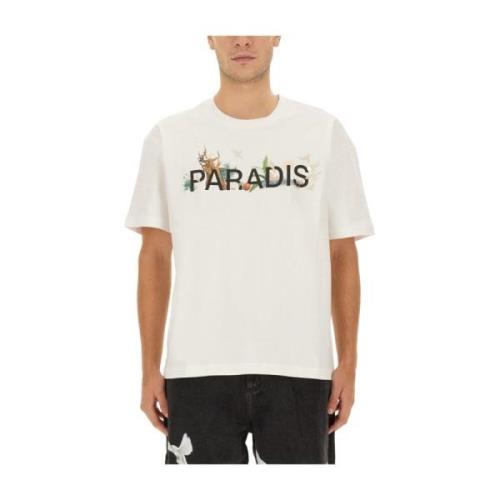 3.Paradis T-shirt med logotyptryck White, Herr