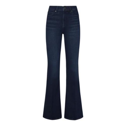 Frame Blå High-Rise Flare Jeans Blue, Dam