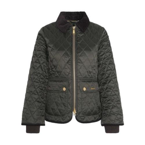 Barbour Quiltad Figursydd Jacka för Kvinnor Green, Dam