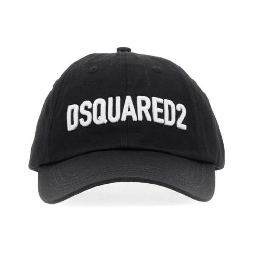 Dsquared2 Logo Bomull Baseballkeps Black, Herr