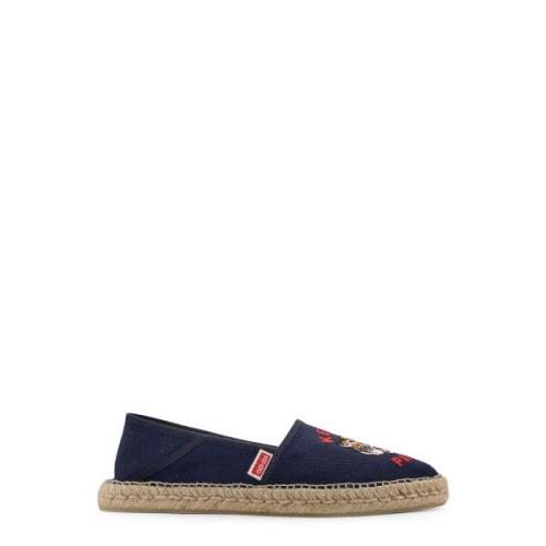 Kenzo Canvas Espadriller med Broderad Tigerlogotyp Blue, Herr