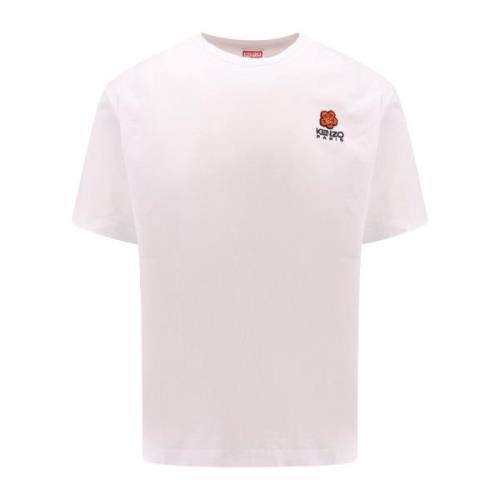 Kenzo Boke Flower Broderad Bomull T-shirt White, Herr