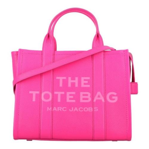 Marc Jacobs Rosa lädertoteväska med logotyp Pink, Dam