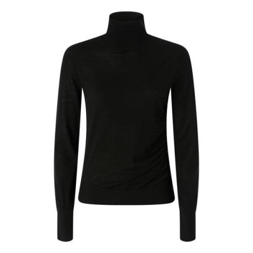 Pinko Räfflad polotröja Black, Dam