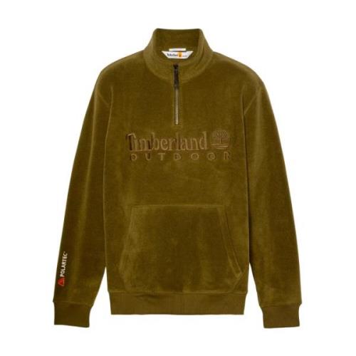 Timberland Mångsidig Dragkedja Sweatshirt Green, Herr