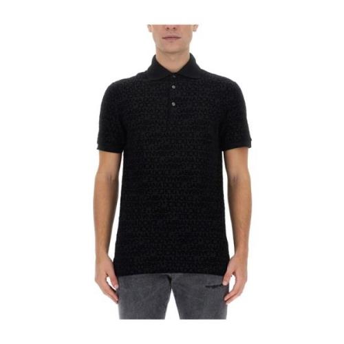 Dolce & Gabbana Logo Polo Tröja 100% Bomull Italien Black, Herr