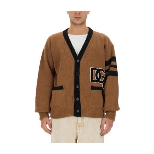 Dolce & Gabbana Ribbstickad Ullcardigan Multicolor, Herr